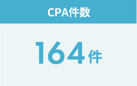 CPA件数：164件