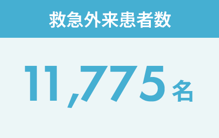 救急外来患者数：11,775名